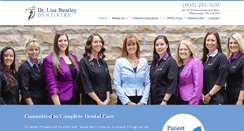 Desktop Screenshot of lisabentleydentist.com