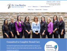 Tablet Screenshot of lisabentleydentist.com